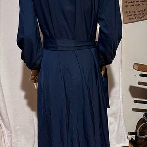 Elegant Navy Blue Women's Dress